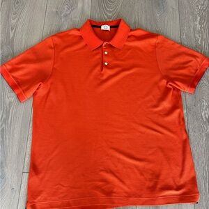 Hermes Orange Polo Shirt Classic Style